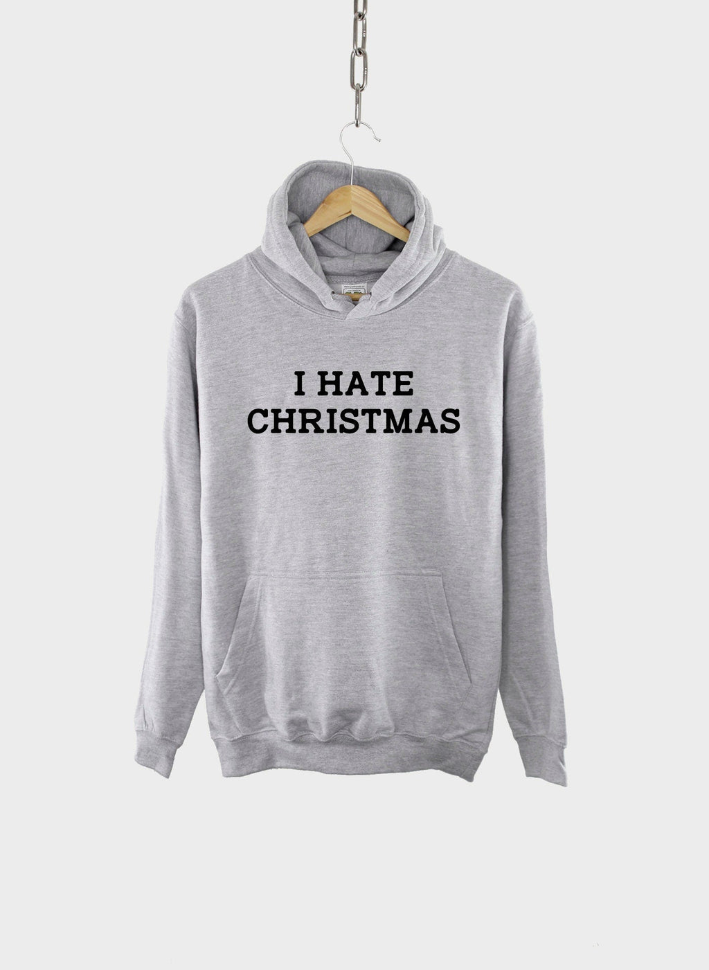 I Hate Christmas Hoodie - Bah Humbug - Anti Social Xmas T Shirt - Secret Santa Gift