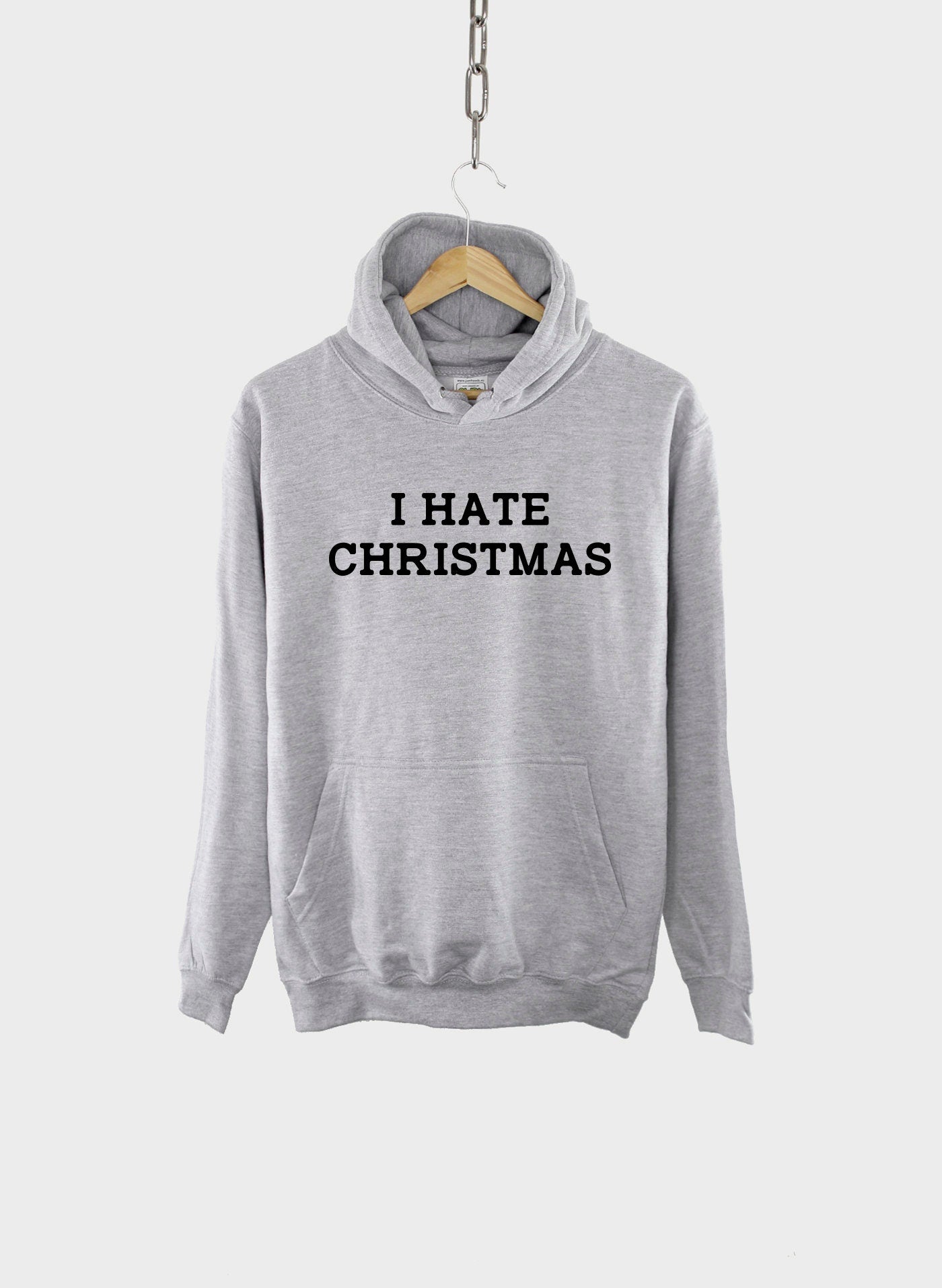 I Hate Christmas Hoodie - Bah Humbug - Anti Social Xmas T Shirt - Secret Santa Gift