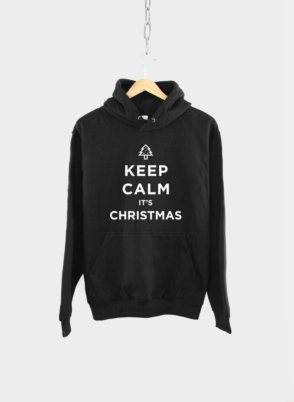 Kids Keep Calm Its Christmas Hoodie - Festive Children's Xmas Gift