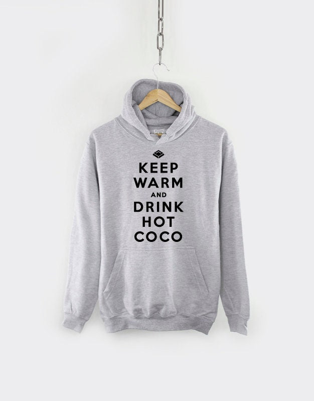 Keep Warm And Drink Hot Chocolate Christmas Hoodie - Festive Winter Hoody Jumper