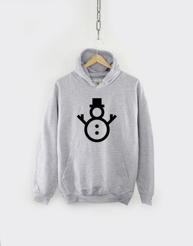 Kids Christmas Snowman Hoodie - Winter Festive Xmas Childrens Hoodie