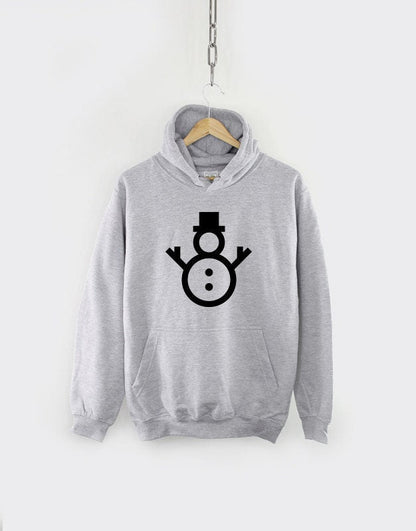 Kids Christmas Snowman Hoodie - Winter Festive Xmas Childrens Hoodie