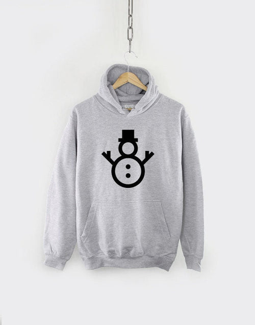 Kids Christmas Snowman Hoodie - Winter Festive Xmas Childrens Hoodie