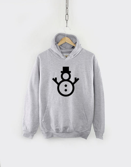 Kids Christmas Snowman Hoodie - Winter Festive Xmas Childrens Hoodie