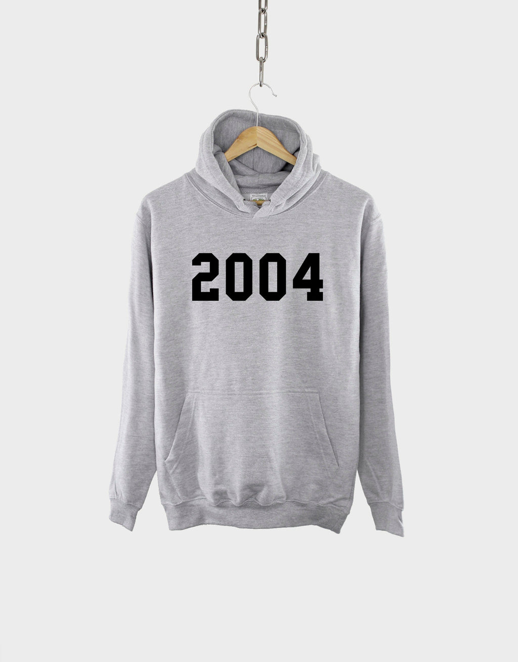 2004 18th Birthday Hoodie - Made In Year Numbers Hoody
