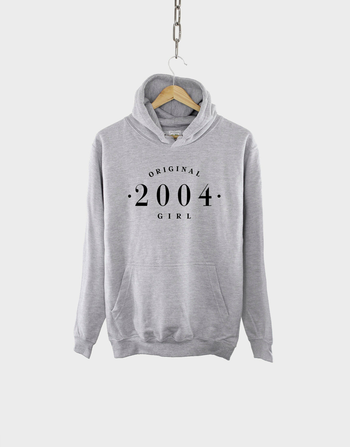 2004 Birthday Hoodie - Womens 18th Birthday Vintage Birth Year Numbers Hoody