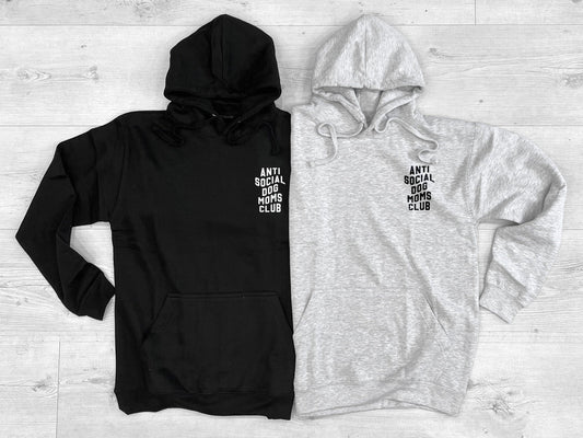 Anti Social Dog Mom Club Hoodie - Personalised Dog Hoodie - Personalisable Dog Mom Hoodie - Custom Dog Mama Hoodie