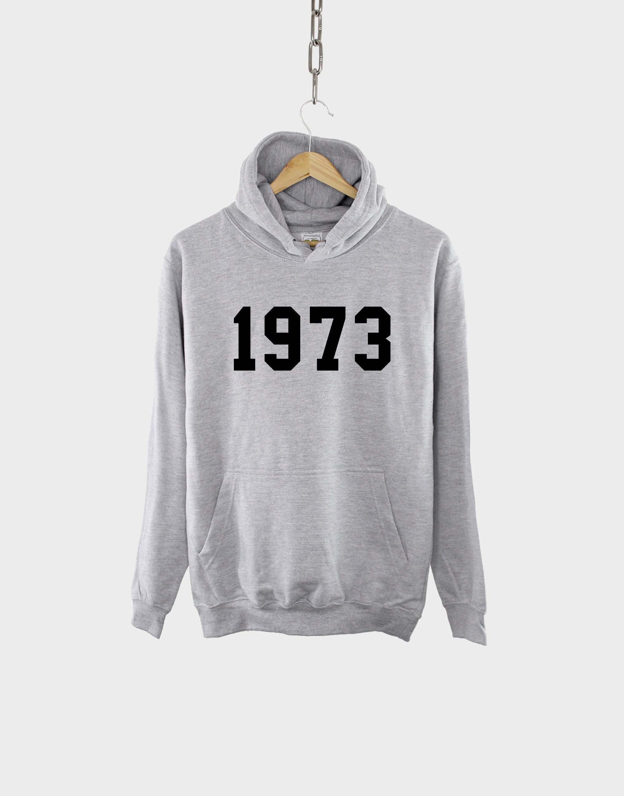 1973 50th Birthday Hoodie Shirt - Made In Year Numbers Hoody