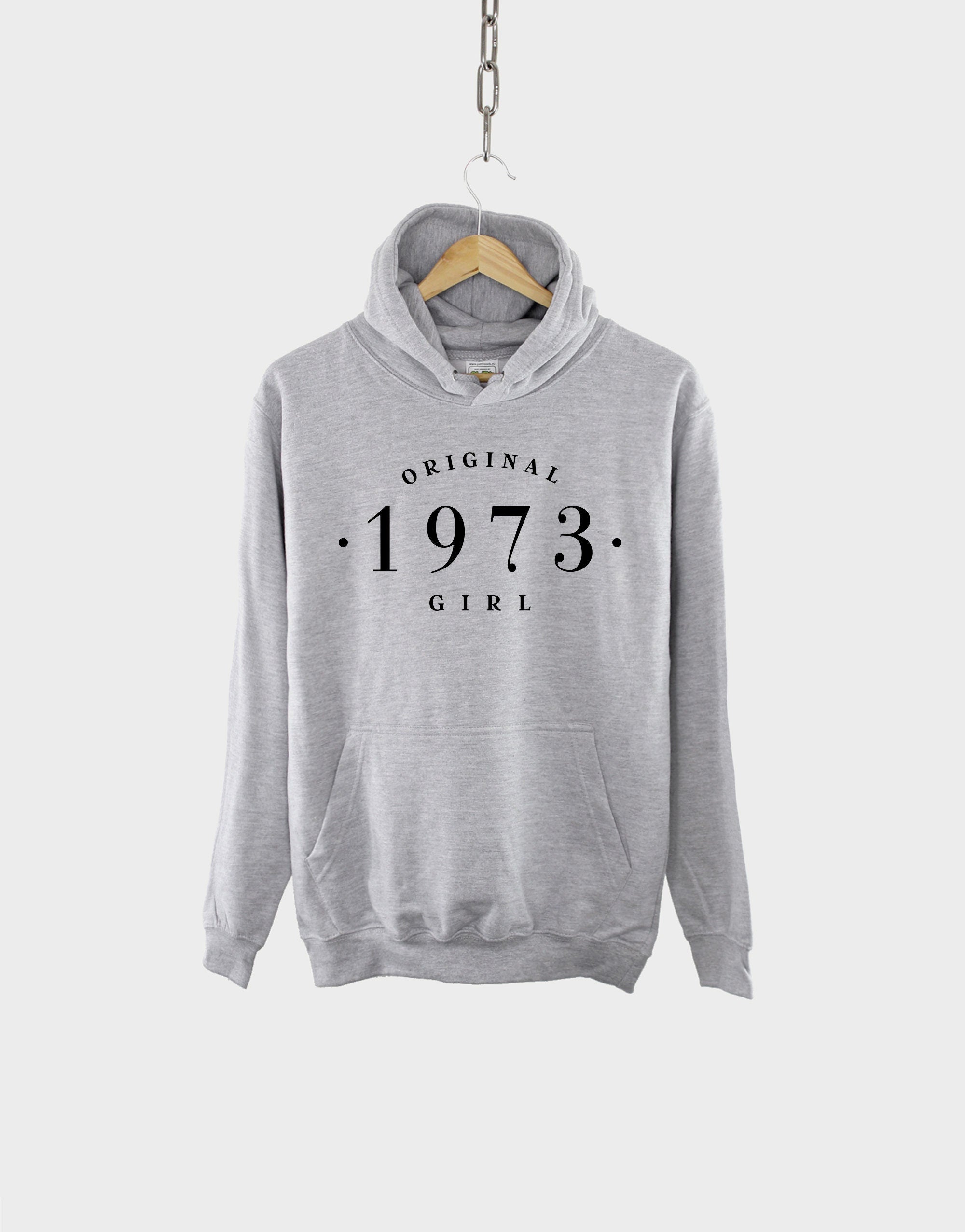 1973 Birthday Hoodie - 50th Birthday Vintage Hoodie - Womens Birth Year Hoody
