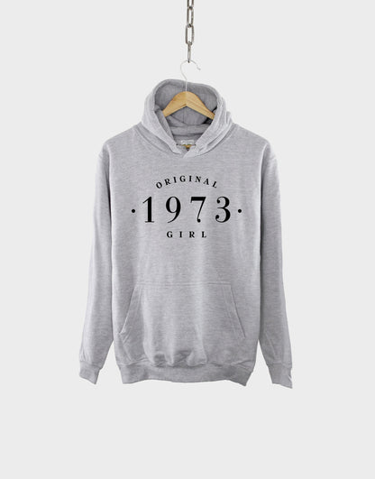 1973 Birthday Hoodie - 50th Birthday Vintage Hoodie - Womens Birth Year Hoody