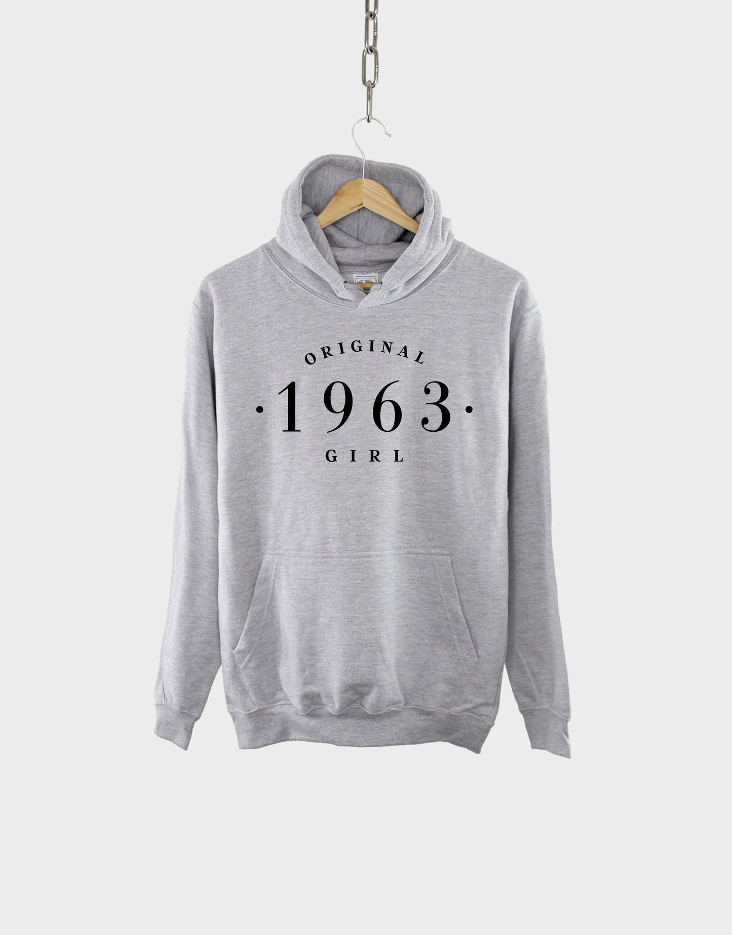 1963 Birthday Hoodie - 60th Birthday Vintage Hoodie - Womens Birth Year Hoody