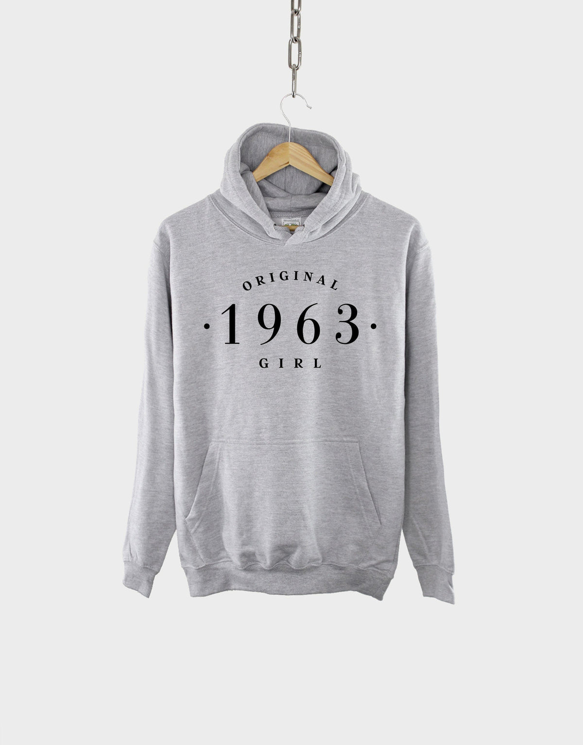 1963 Birthday Hoodie - 60th Birthday Vintage Hoodie - Womens Birth Year Hoody